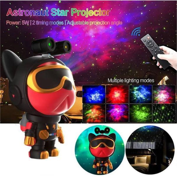 Проектор зоряного неба у вигляді собаки Nebula Dog Projector із 2 лазерами з пультом від USB D-tNPD224 фото