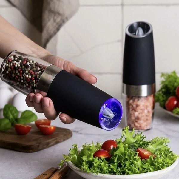 Електричний млин для спецій (20х6,3 см) Spice bottle electronic, від батарейок G8437 фото