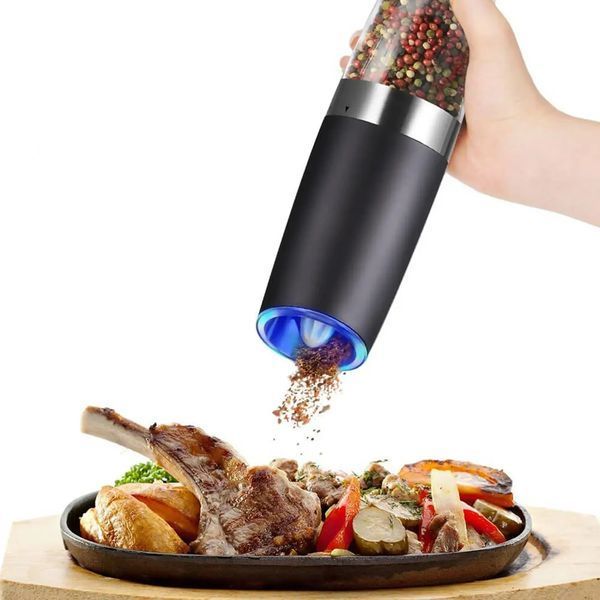 Електричний млин для спецій (20х6,3 см) Spice bottle electronic, від батарейок G8437 фото