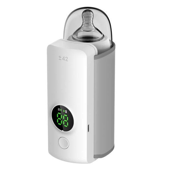 Компактний портативний підігрівач для пляшечок Bottle Warmer 6L з контролем температури від USB KAR17 фото