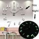Великий настінний годинник Horloge 3D DIY кварц 27/37/47 55 см. Світяться вночі 205123 фото 3