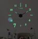 Великий настінний годинник Horloge 3D DIY кварц 27/37/47 55 см. Світяться вночі 205123 фото 4