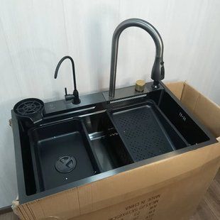 Кухонна раковина з нержавіючої сталі / Багатофункціональне миття VEN-125 VEN-1253 фото