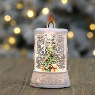 Новорічний музичний нічник-світильник XMAS wdl 23005c Музична свічка з Ведмедиком sp3577 фото