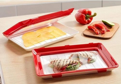 Багаторазовий вакуумний лоток для зберігання харчових продуктів Clever Tray 5403124 фото