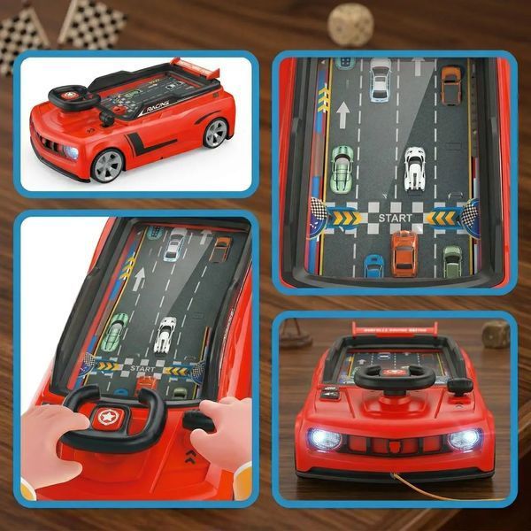 Дитячий симулятор водіння / Ігровий гоночний симулятор Adventure Racing Car Червоний Axm15970/1 фото
