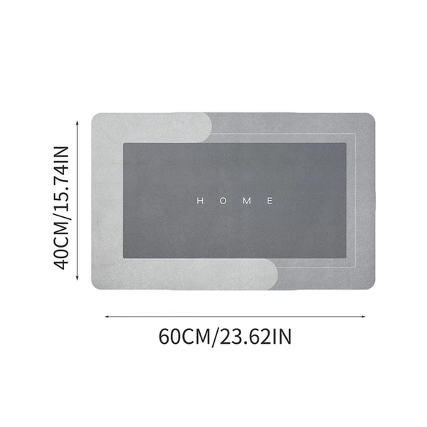 Килимок у ванну вологовбираючий суперпоглинаючий нековзний Bath Mat Super Absorbent (40х60см) M16231 фото