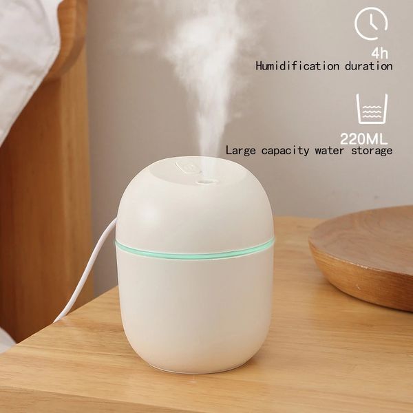 Ультразвуковий міні зволожувач повітря USB Humidifier з підсвічуванням 2051441 фото