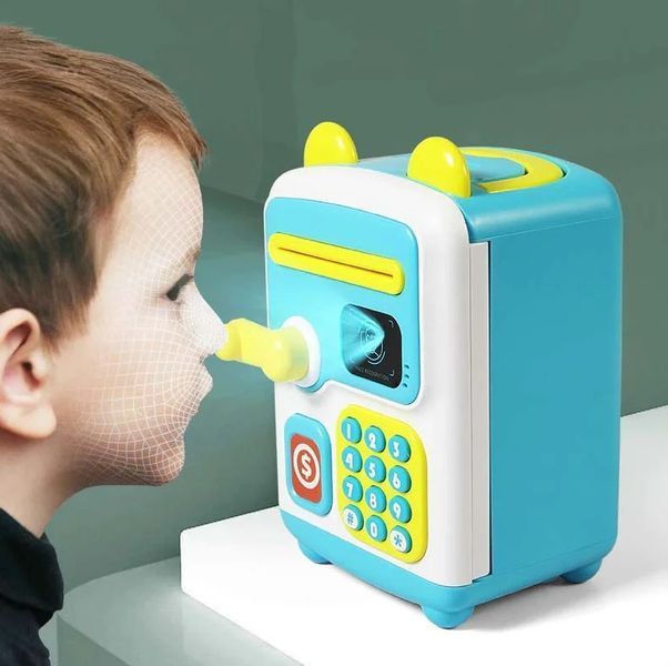 Електронна скарбничка-сейф із кодовим замком Face Recognition Money BOX 2124113 фото