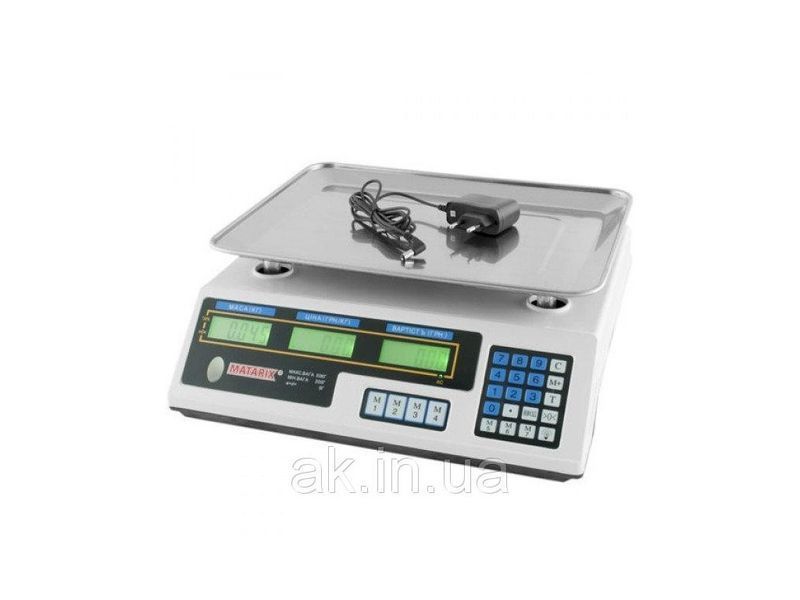 Весы торговые MATARIX MX-410A 50 кг Matr4440 фото