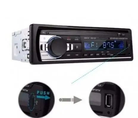 Автомагнітола JSD-520BT +AUX +Радіо +Bluetooth, Bluetooth магнітола в машину, Автомобільна магнітола 1 din sp5521355 фото
