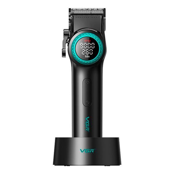 Акумуляторна машинка для стрижки VGR V-001, 10 насадок, 9000 RPM, АКБ 4600 mAh, LED дисплей 239V-001 фото