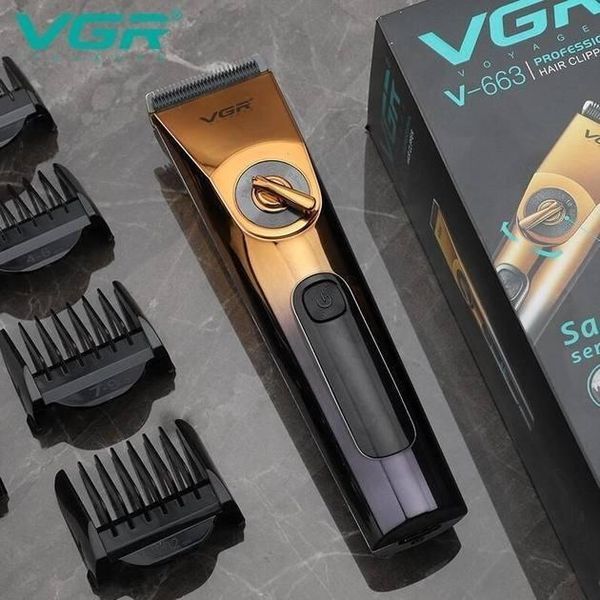 Машинка для стрижки волосся для чоловіків VGR V-663 Змінні насадки sp9727 фото