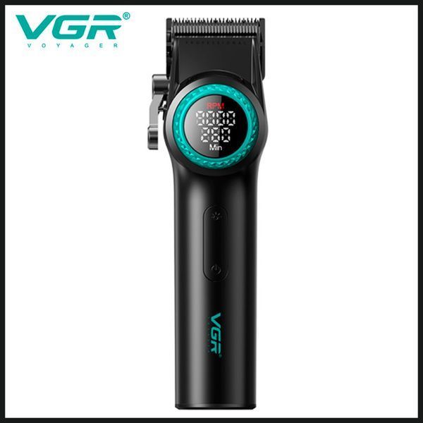Акумуляторна машинка для стрижки VGR V-001, 10 насадок, 9000 RPM, АКБ 4600 mAh, LED дисплей 239V-001 фото