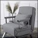 Розкладне крісло, розкладачка MEBEL ELITE BART, сірий (KR-65)(крісло-80/65/68; ліжко-190/65) KR -65 фото 2