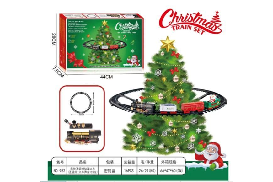 Різдвяний поїзд на ялинку Christmas Train Set G5781 фото
