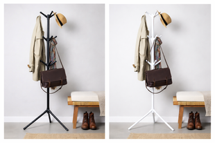 Стійка-вішалка для одягу Coat Rack Біла 540VE53 фото