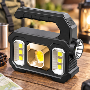 Ручной аккумуляторный LED-фонарь KJ-208 / Ручной прожектор с функцией Power Bank 2018266 фото