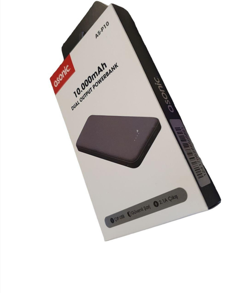 Павер банк, Power Bank 10000 mAh з індикатором заряду, Asonic P10 506P10 фото