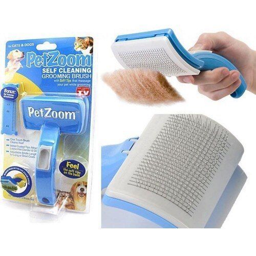 Щітка для тварин Pet Zoom Self Cleaning Grooming Brush OS0121548 фото