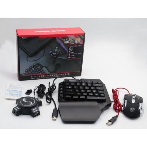 Набір з клавіатурою мишкою та конвертером Ігровий для консолей Combo Gaming Клавіатура Миша Хаб Mix Pro 205441400 фото
