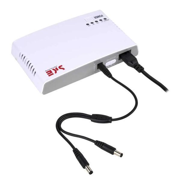 Джерело безперебійного живлення для роутера (ДБЖ) 5/9/12в - USB безперебійник 12 вольт 32.56Wh (УПС) білий 2053449 фото