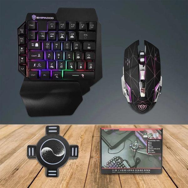 Набір з клавіатурою мишкою та конвертером Ігровий для консолей Combo Gaming Клавіатура Миша Хаб Mix Pro 205441400 фото