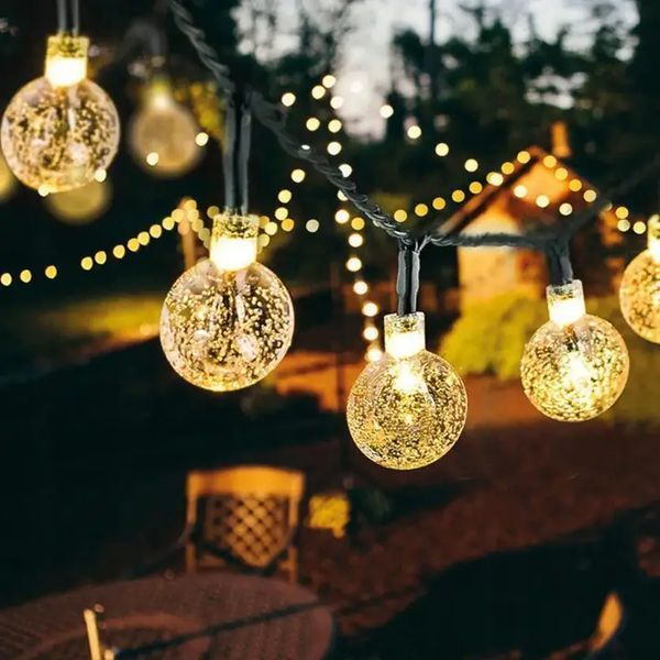 Гірлянда вулична LED лампочки SOLAR GARDEN LIGHT 834-122 WW на сонячній батареї 2019082 фото