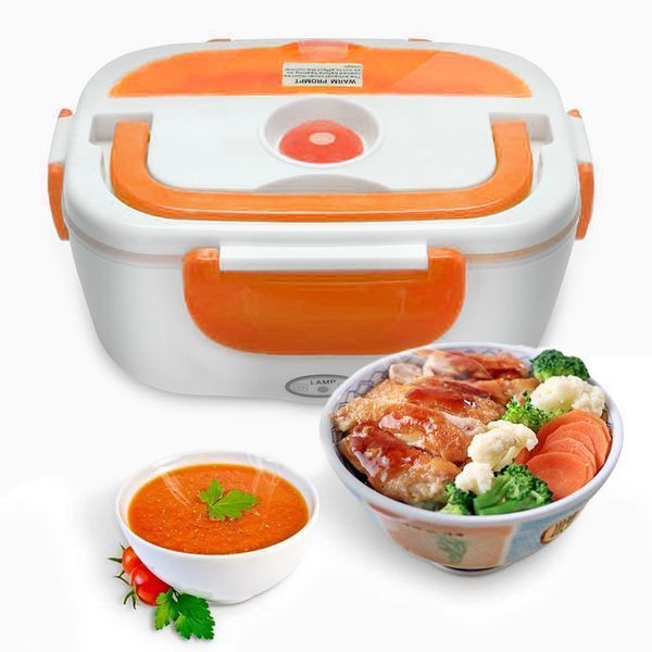 Ланчбокс з підігрівом їжі 220V, Electric lunch box, ланч-бокс від мережі pr65638435 фото