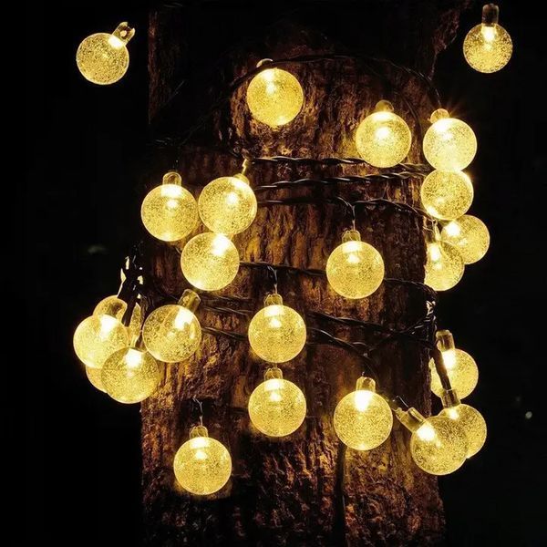 Гірлянда вулична LED лампочки SOLAR GARDEN LIGHT 834-122 WW на сонячній батареї 2019082 фото