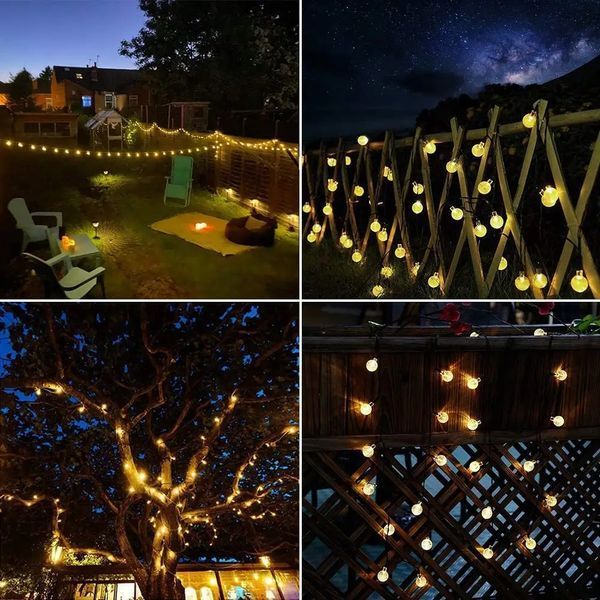 Гірлянда вулична LED лампочки SOLAR GARDEN LIGHT 834-122 WW на сонячній батареї 2019082 фото