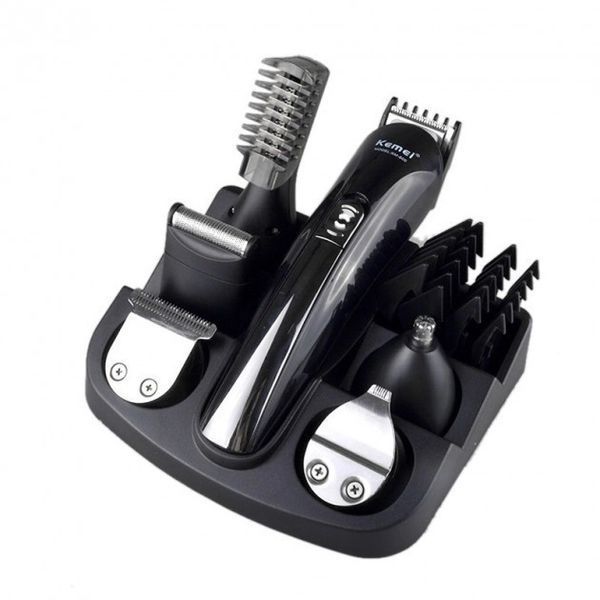 Бритва, триммер, машинка для стрижки волосся Kemei KM-600 тримвер з підставкою. 205858 фото