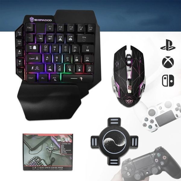 Набір з клавіатурою мишкою та конвертером Ігровий для консолей Combo Gaming Клавіатура Миша Хаб Mix Pro 205441400 фото