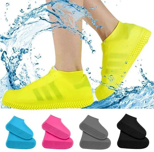 Силіконові чохли бахіли для взуття від дощу та бруду Waterproof Silicone Shoe М,L mu00441 фото