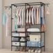 Універсальна шафа вішалка стійка для одягу double pole M16136 фото 1