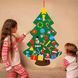 Дитяча ялинка з іграшками з фетру на стіну 95 х 70см Chrismas Free G8179 фото 1