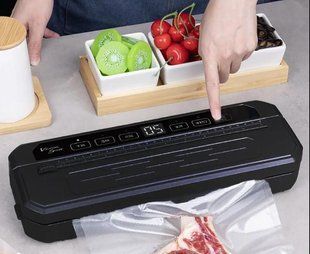 Вакуумний пакувальник універсальний Food Vaccum Sealer 65 kPa 6 режимів 2054177 фото