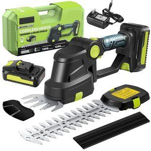 Акумуляторний кущоріз KRAFFTEC Saker Trimmer and Grass shear 36V 2АКБ / ножиці по догляду за садом 2018957 фото