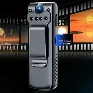 Портативна нагрудна міні-кишенькова камера з кліпсою для одягу 1080P HD нічне бачення NO109-110 2052750 фото