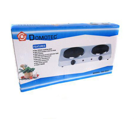 Електрична плита на 2 комфорки Domotec MS-5822 5405822 фото