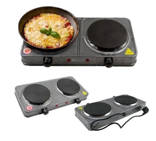 Електрична плита на 2 комфорки Domotec MS-5822 5405822 фото