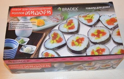 Набір для приготування суші та роликів BRADEX &laquo;МІДОРІ&raquo; суші машина прилад для роликів 50925300 фото
