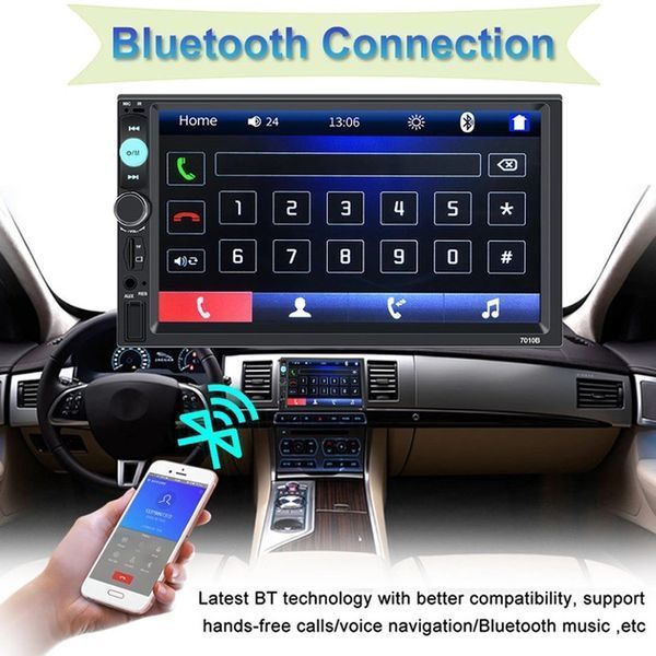 Автомагнітола CML-PLAY 7010B 2DIN з пультом дистанційного керування (сенсорний екран) ME85236 фото