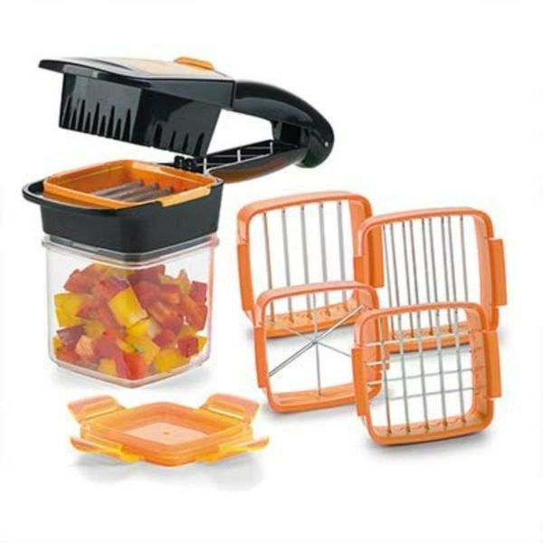 Овочерізка з контейнером 5 в 1 Nicer Dicer Quick pr689767 фото
