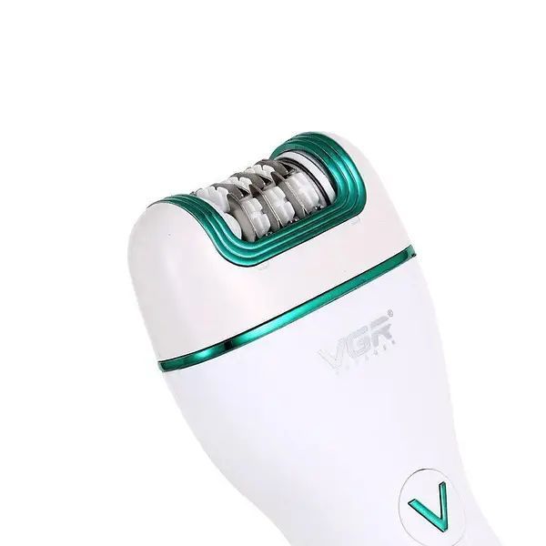 Епілятор жіночий 3в1 акумуляторний, від USB, VGR V-728 / Машинка для епіляції / Депілятор для ніг M16532 фото