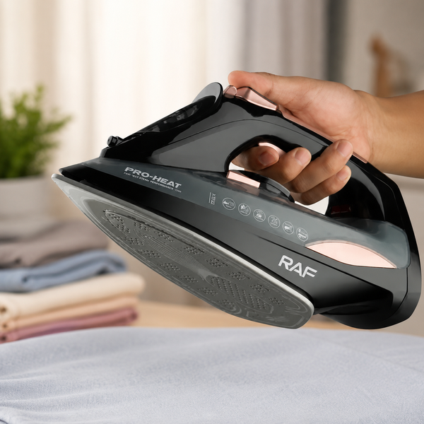 Утюг RAF ELECTRIC STEAM IRON R.1388 / Паровой утюг беспроводной + зарядная база, 2400 Вт / Утюг с керамическим покрытием 2055086 фото