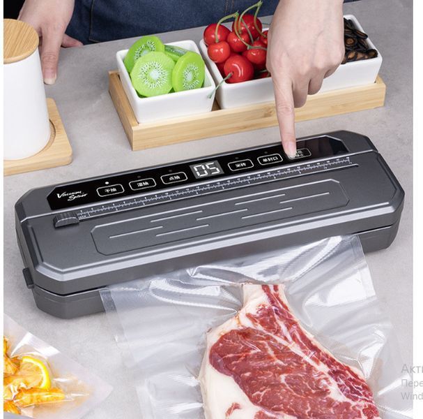 Вакуумний пакувальник універсальний Food Vaccum Sealer 65 kPa 6 режимів 2054177 фото