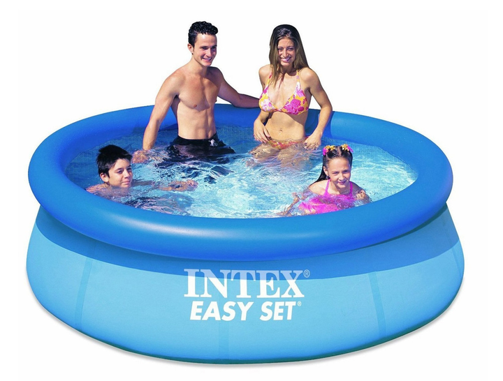 Надувний безкаркасний круглий басейн Intex 28132 (366-76см, 5621 л, фільтр-насос 230V) 6903136687012 фото