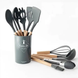 Набір кухонного приладдя силіконовий Kitchen Set RB-2239 чорний (12 предметів) RB2239\1 фото 2