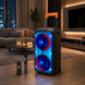 Портативна акустика ZXX-1095 80Вт / Колонка 2&times;8дюйма Bluetooth/USB/TF/AUX, FM, LED / Переносна музична колонка з мікрофоном для караоке sp8711 фото 4